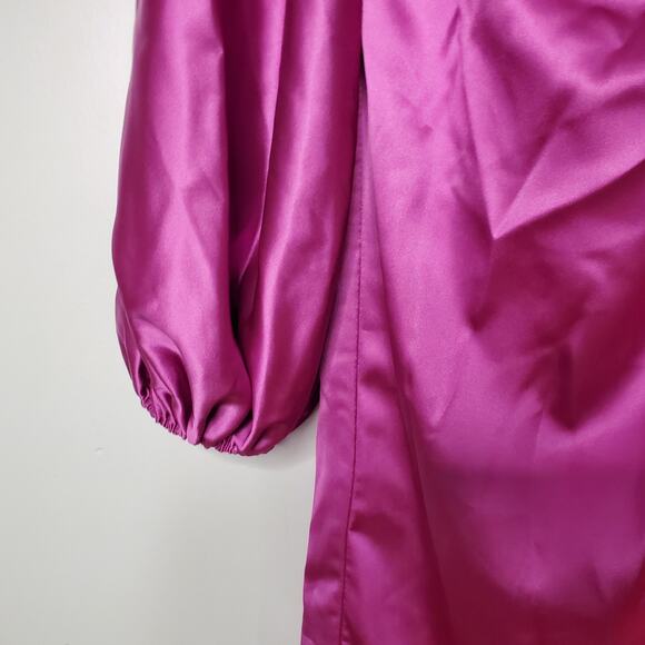 Ieena Mac Duggal Long Formal Evening Dress One Shoulder 26588 Orchid Size 4 NWT - Picture 8 of 13